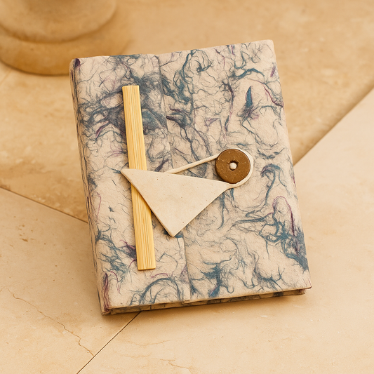 Cuaderno Artesanal Brisa Azul – Edición Natural