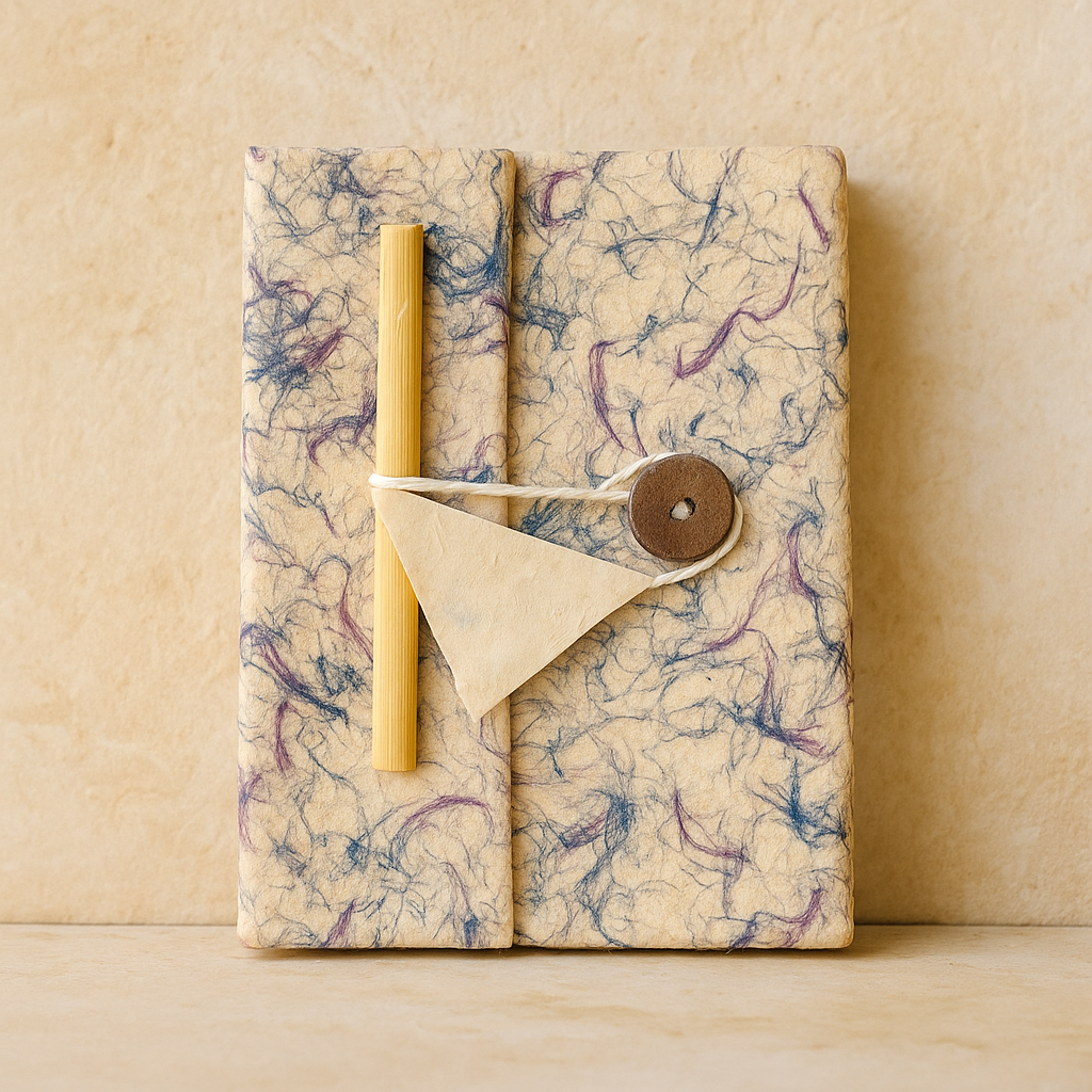 Cuaderno Artesanal Brisa Azul – Edición Natural