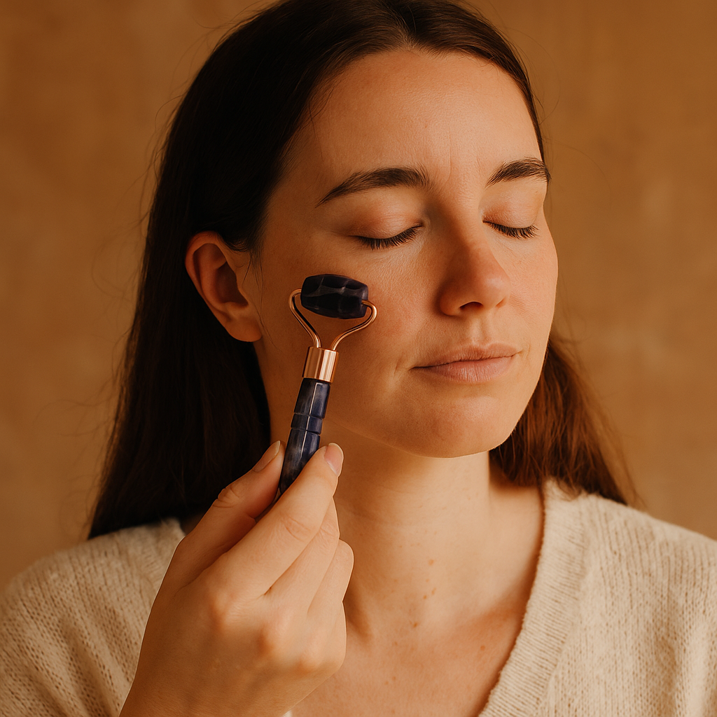 Mini Rodillo Facial de Amatista – Ritual de Belleza y Energía Natural