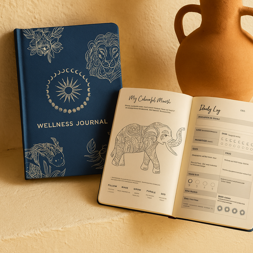 Diario de Bienestar Medianoche – Equilibrio, Ritmo y Energía Interior