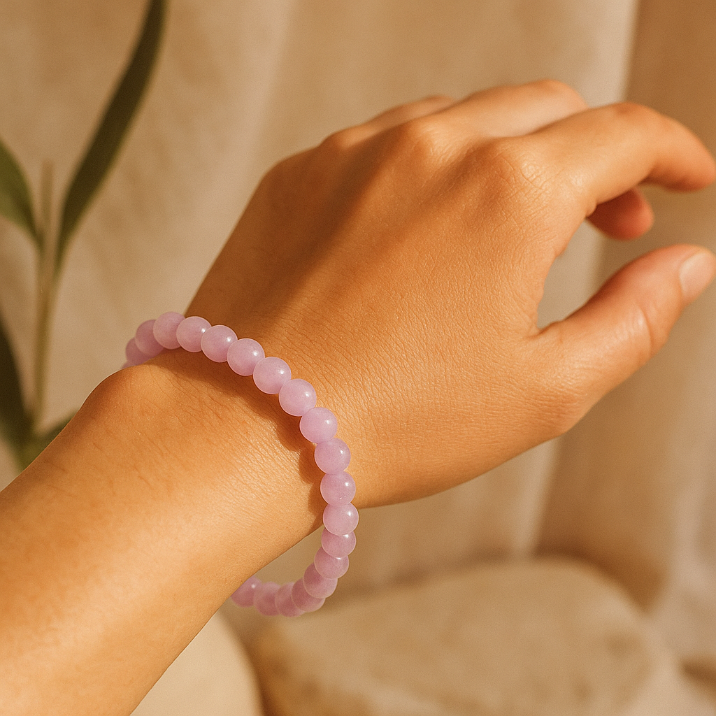 Pulsera Amor de Cuarzo Rosa – Energía de Ternura