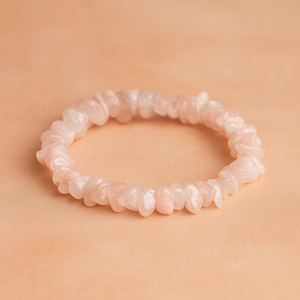 Pulsera de Cuarzo Rosa – Amor y Armonía Interior